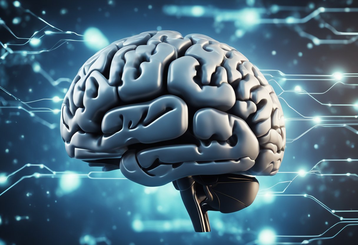 A brain receiving and processing sensory input, converting it into neural signals for further processing